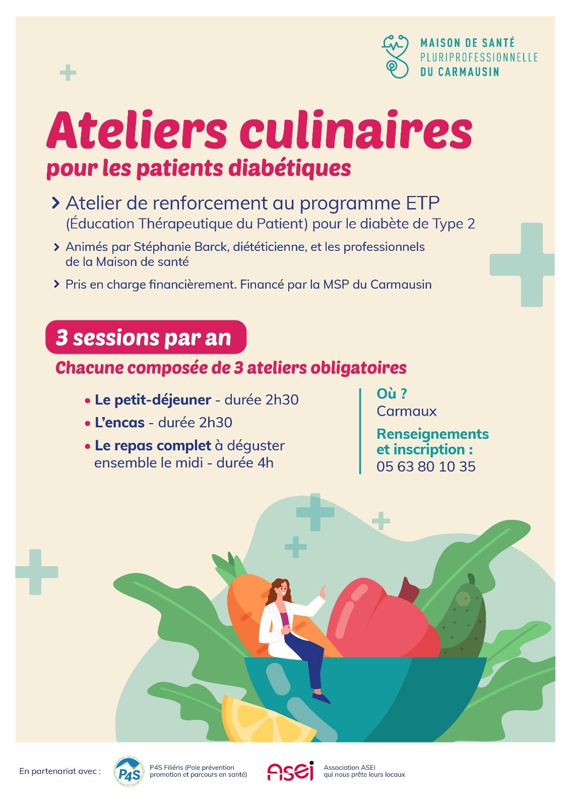 Atelier culinaire pour patient diabétique